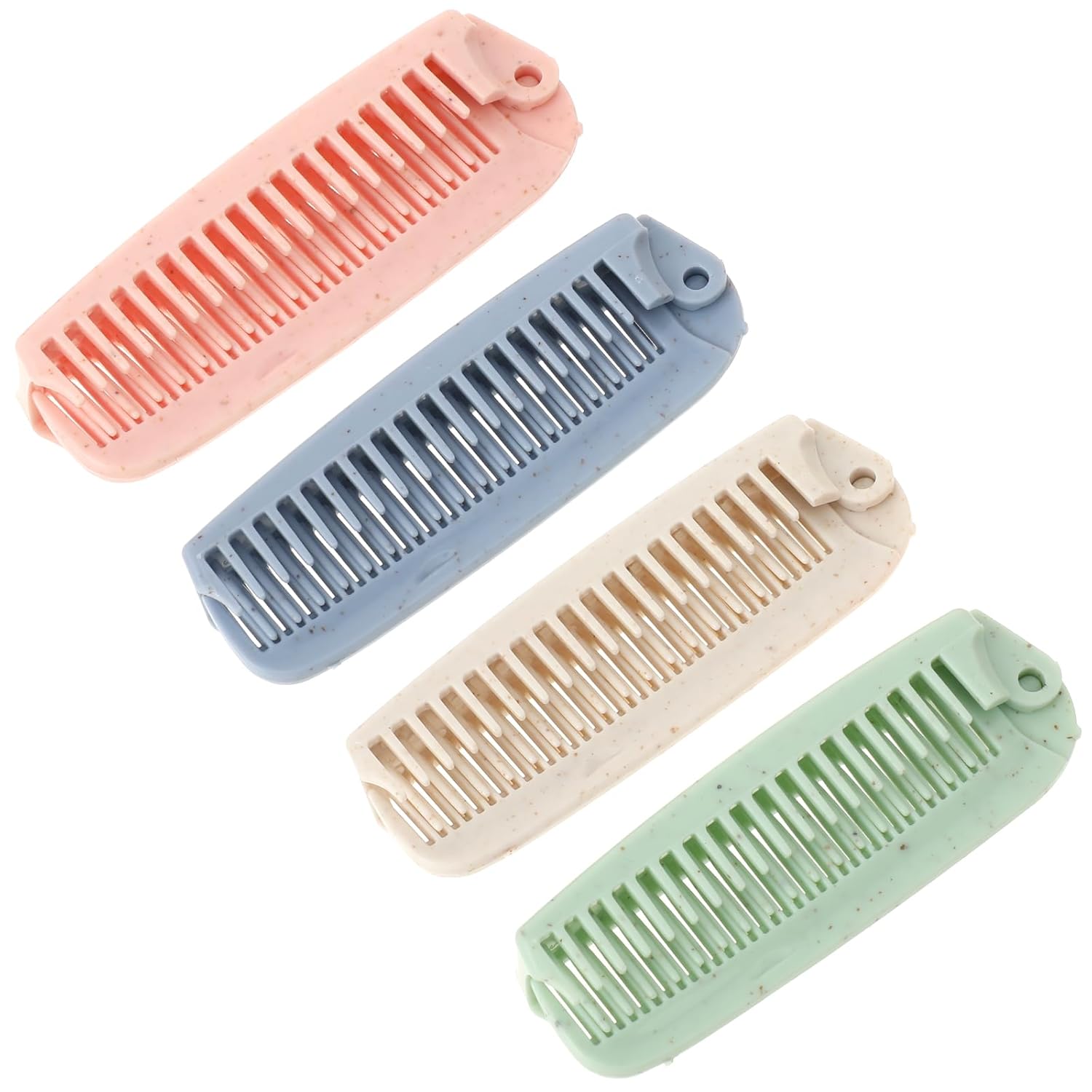 4PCS Cíor Gruaige Foldable Tuí Cruithneacht