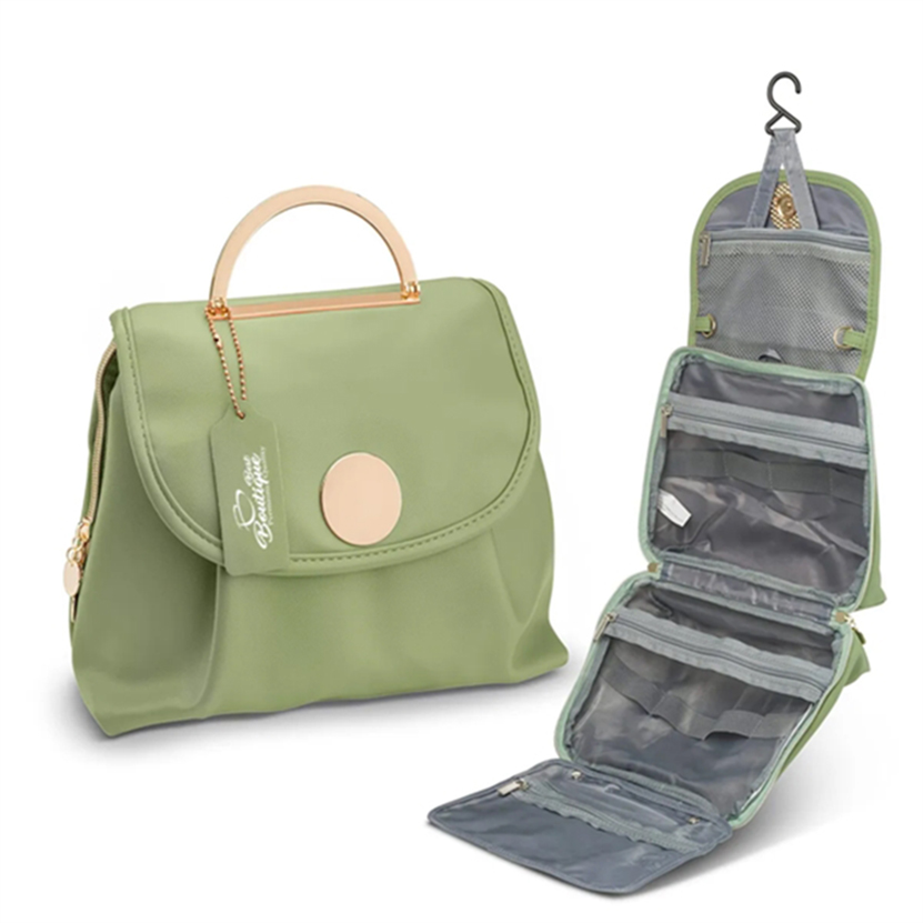 Mála makeup makeup makeup maisithe taistil crochta ilfheidhmeach foldable