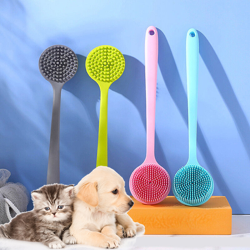 Scuab Folctha Silicone Le Láimhseáil Fada